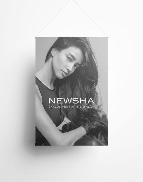 Banner inkl. Holzhalterung